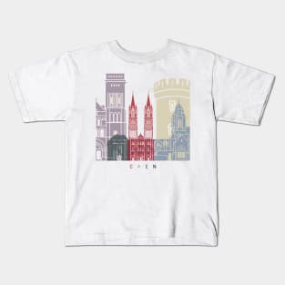 Caen skyline poster Kids T-Shirt